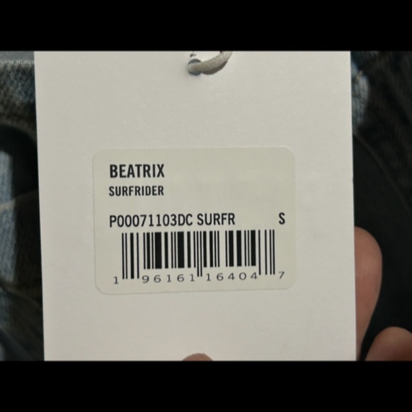 Pistola Beatrix Denim Shortalls/Short Overalls Surfrider Size S - NWT - Picture 13 of 16